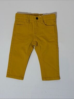 Baby Boys Mustard Yellow Stretch Pants NWT Size 6 Months 68cm